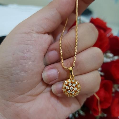kalung bulat mewah cantik xuping gold