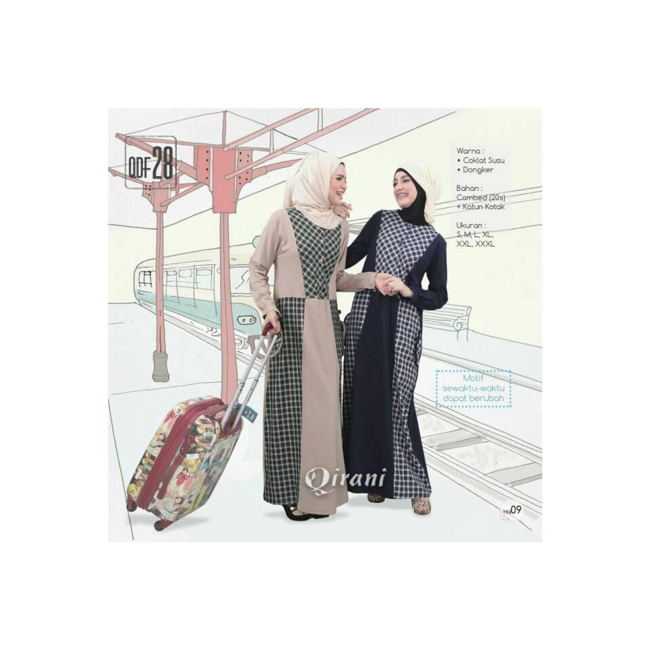 Baju Gamis Murah Bahan Combed Qirani QF 28