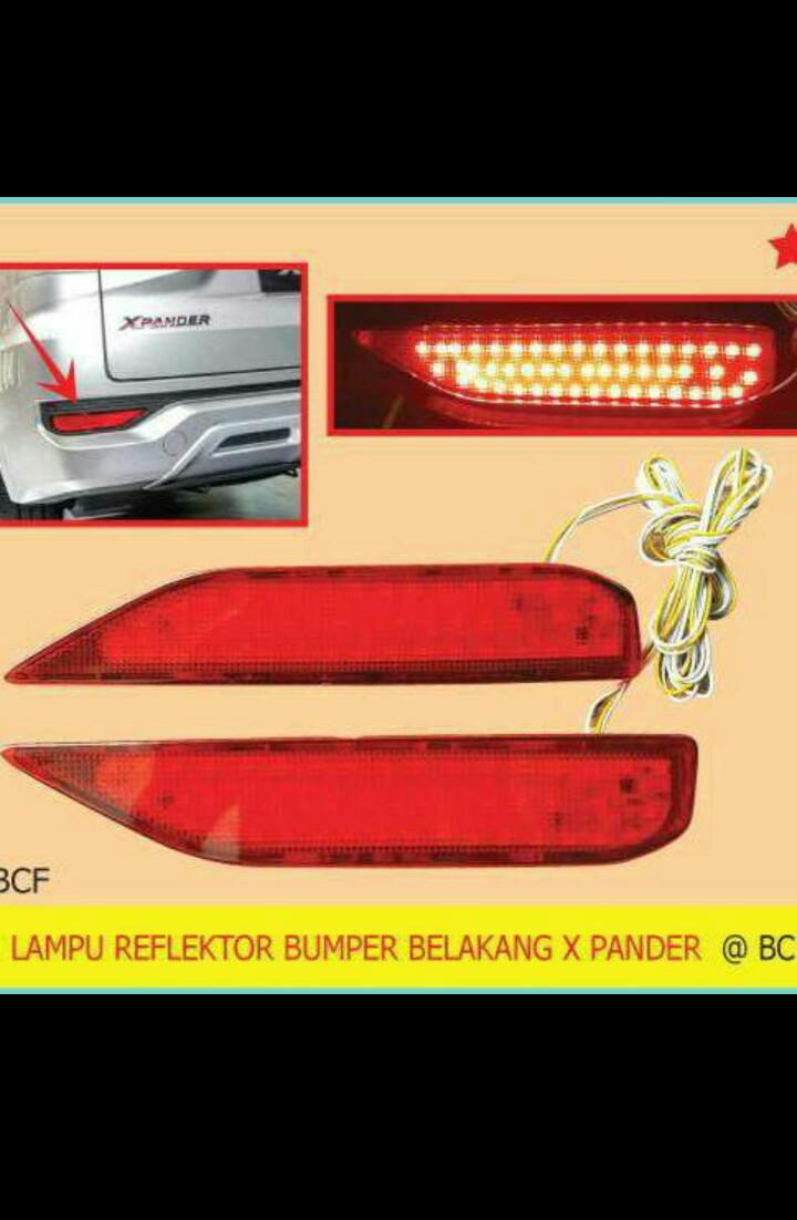 Aksesoris Mobil Eksterior Lampu Reflektor LED Bumper Belakang Rear Bumper Lamp Xpander