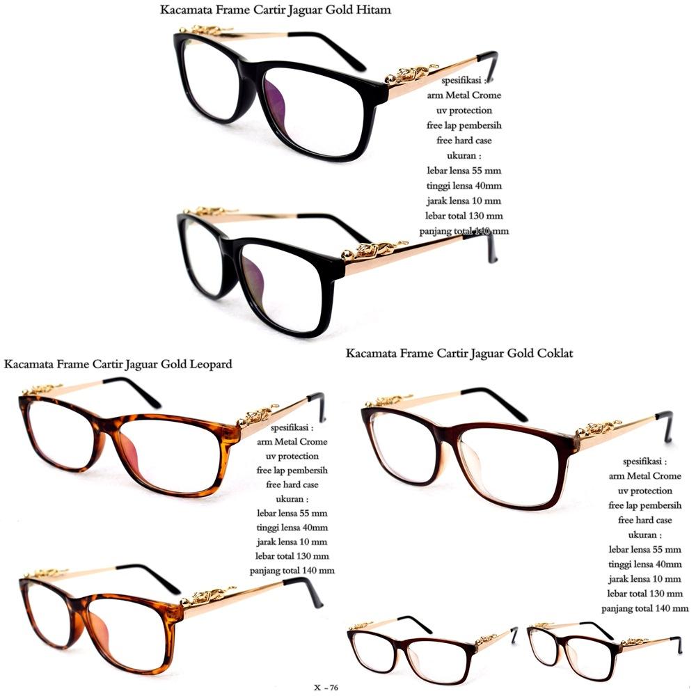 Kacamata Frame Cartir Jaguar Gold Fullset