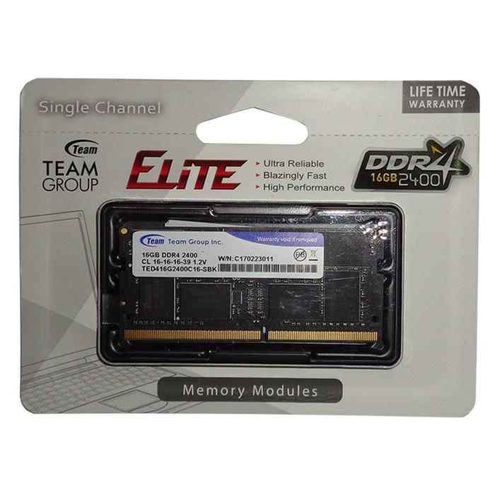 Team Memory Notebook 16GB DDR4 PC - 2400