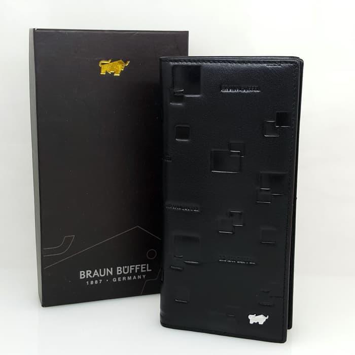 DOMPET KULIT IMPORT PRIA | BRAUN BUFFEL BB01-08 BLACK