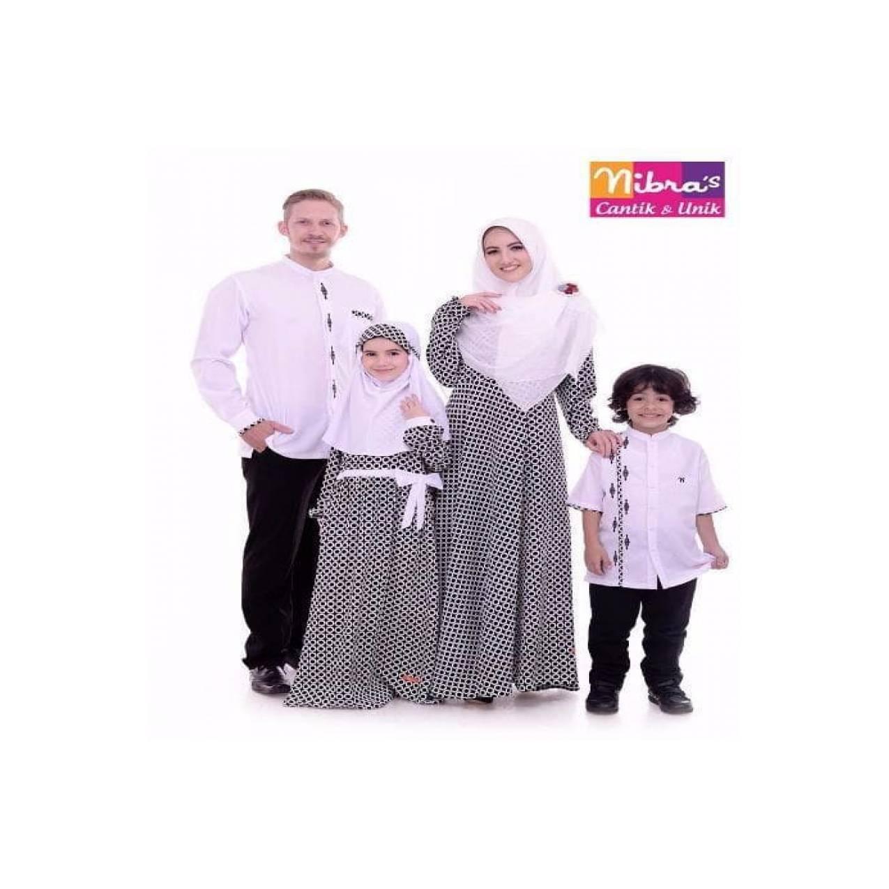 Seragam Keluarga Nibras Couple Family 46 Putih ORIGINAL