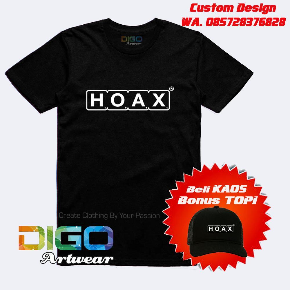 Kaos Hoax Bonus Topi Hoax
