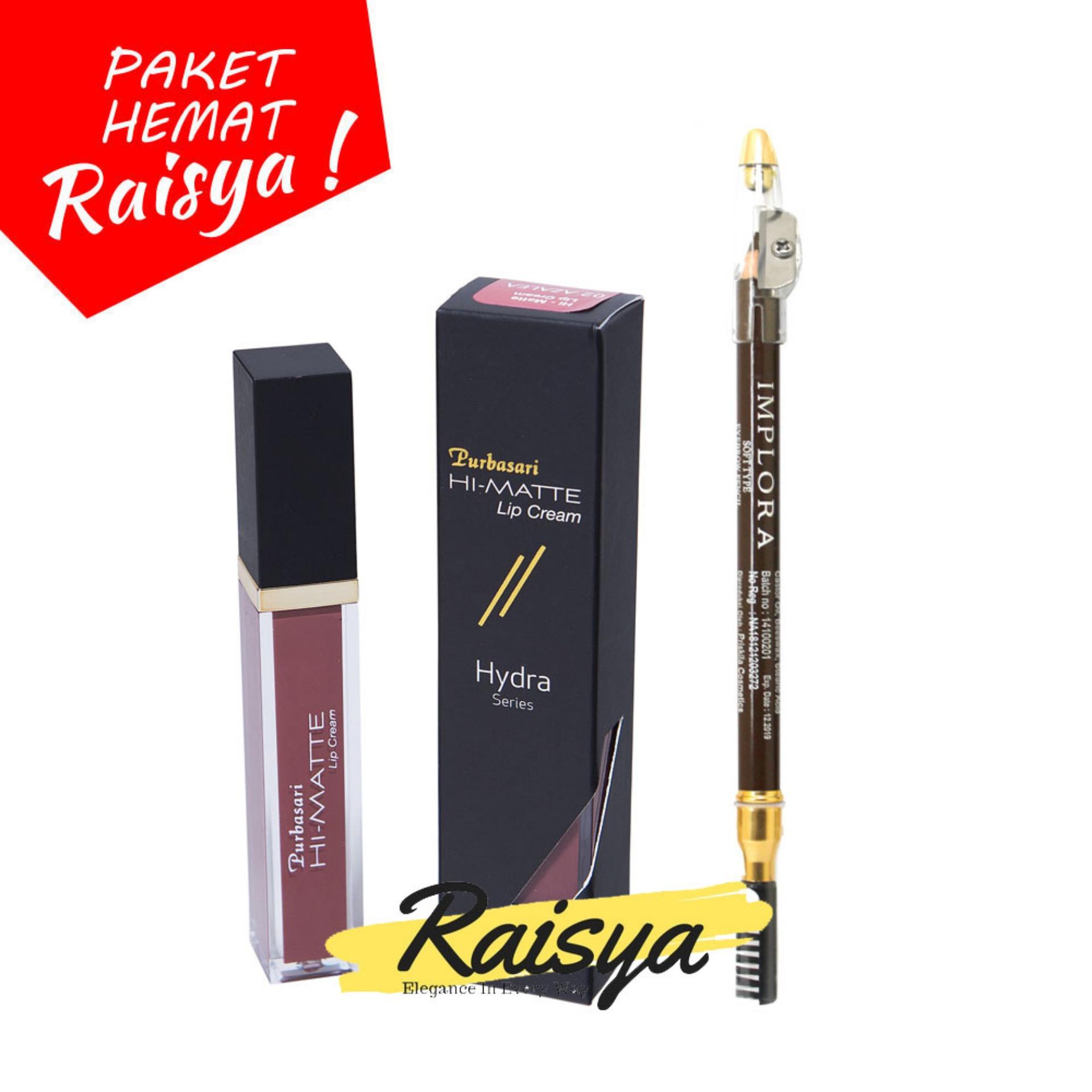 Purbasari Hi-Matte Lip Cream No. 03 Lantana Free Implora Pensil Alis Coklat Resmi BPOM