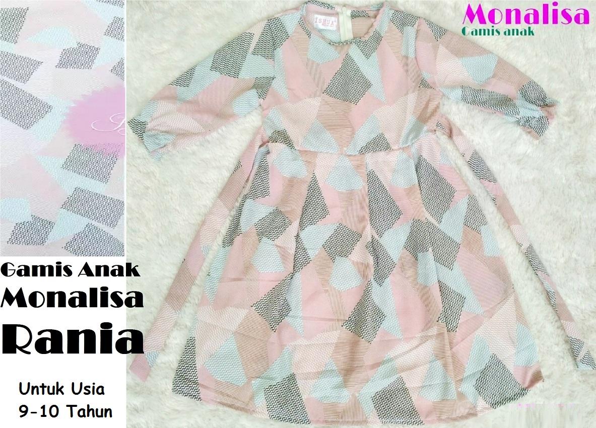 Gamis Anak Monalisa RANIA Untuk Usia 9 - 10 Tahun