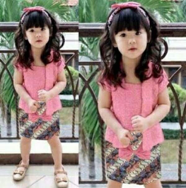 FASHIONFLOWER-STELAN KIDS ANAK CEWEK KIMMY+ROK BATIK PITA BRUKAT UNTUK 3-5TH (ADA 3 WARNA) / STELAN ANAK / BAJU ANAK PEREMPUAN / ATASAN + CELANA / FASHION DRESS / ANAK CEWEK / PAKAIAN ANAK CEWEK
