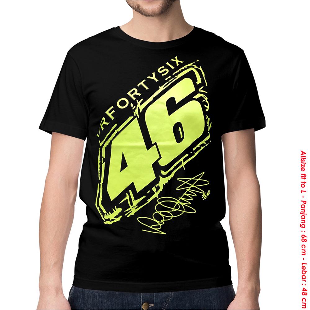 NEW PROMO KAOS BAJU DISTRO MOTOGP - VALENTINO ROSSI 46 RETAK