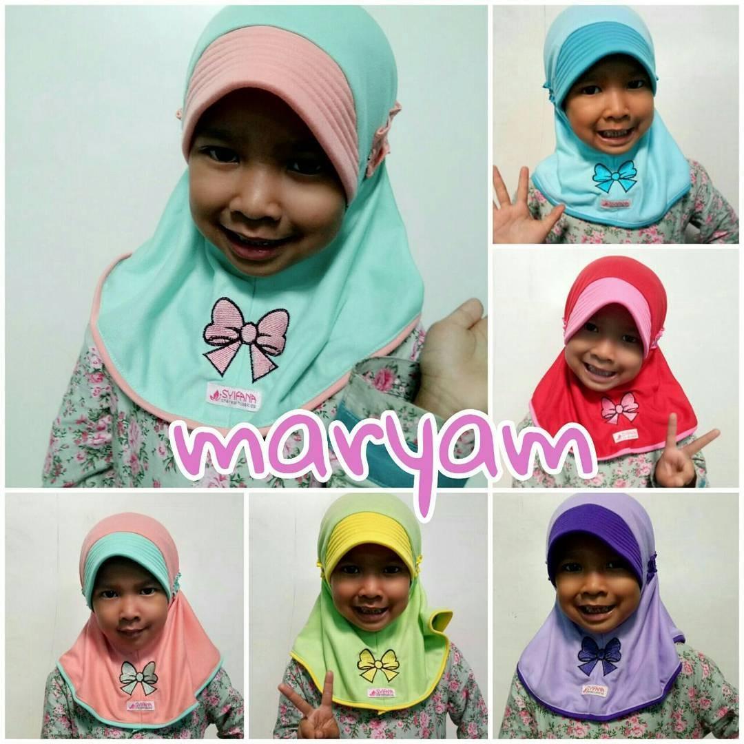 Kerudung Anak Syifana Maryam Series Merah