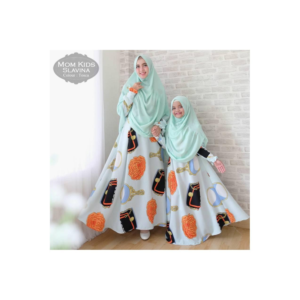 Gamis Couple Monalisa Tosca Mom & Kids Cantik Mewah