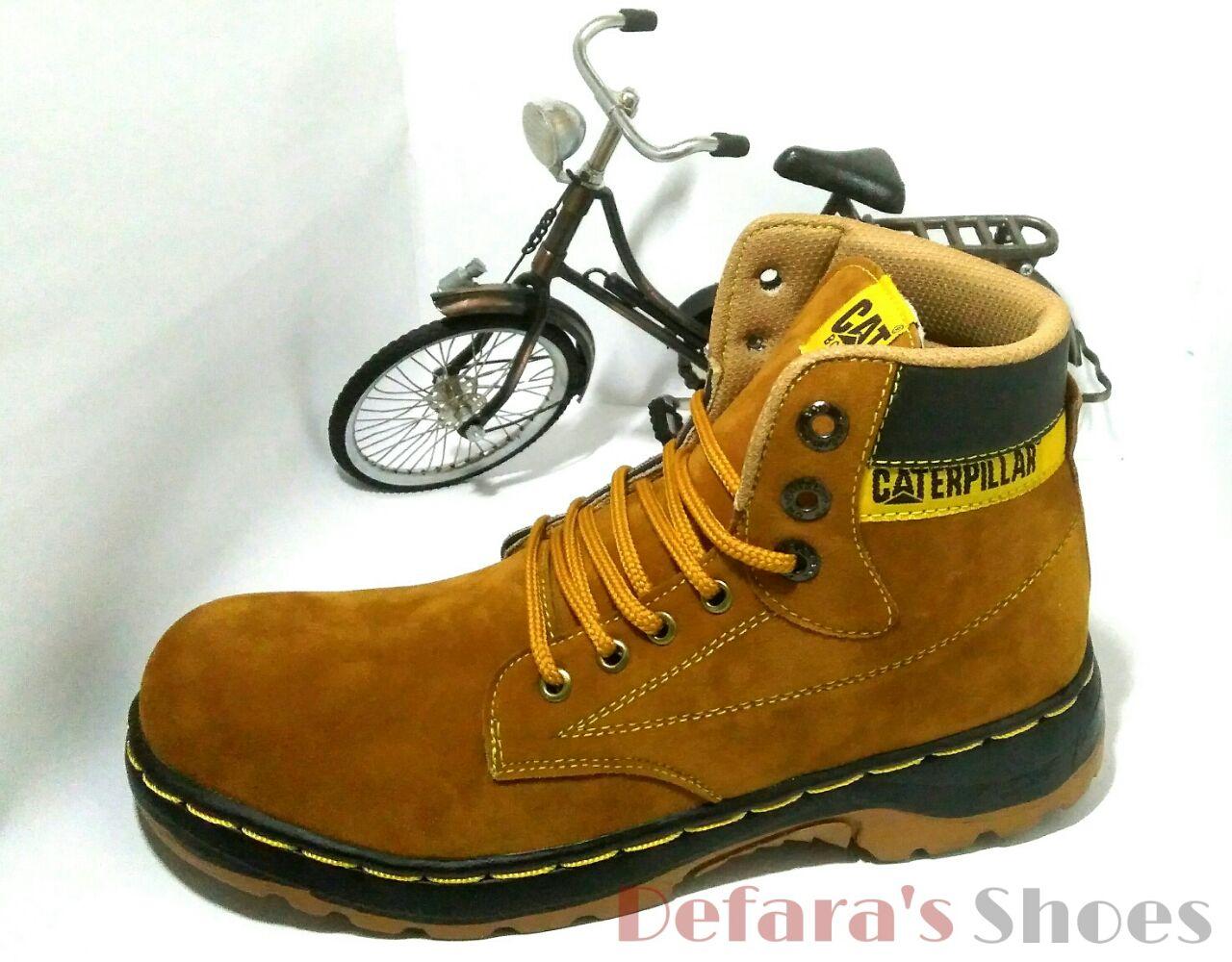 SEPATU BOOT PRIA CATERPILLAR FORMAL KERJA CASUAL SAFETY SBC01