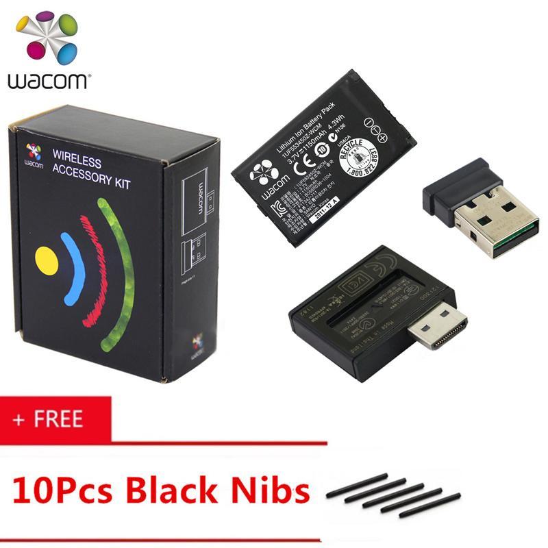 Wacom ACK40401 Wireless Accessory Kit for Bamboo and Intuos Tablets Applicable to Intuos CTH470/670 /480 /490 /680 /690 /CTL480 /490 /690 /PTH451/651/851+10Pcs Black Nibs (Free) - intl