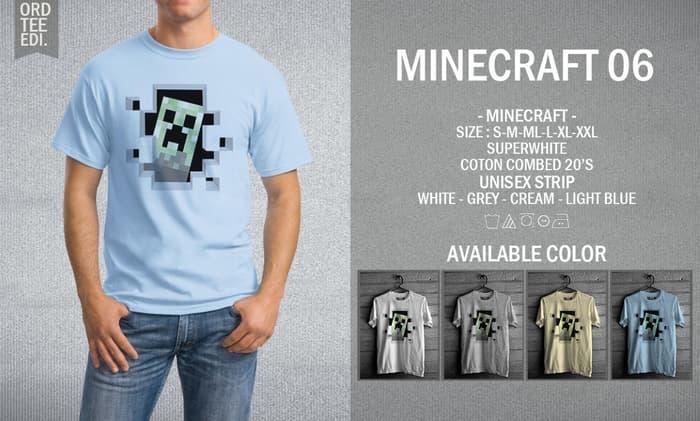 HOT PROMO!!! KAOS MINECRAFT 06 MURAH | KAOS DISTRO MURAH | RABBANI DISTRO - MFp4m2