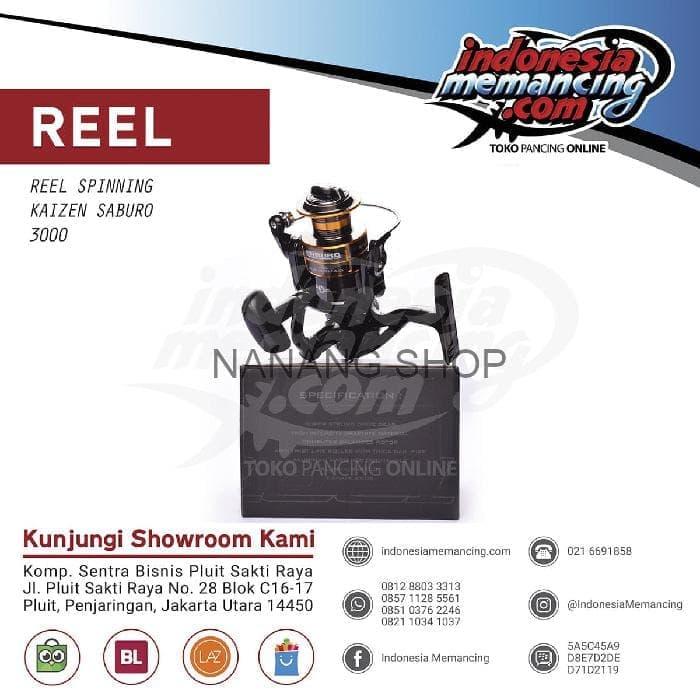 PANCING TERMURAH REEL SPINNING KAIZEN SABURO 3000