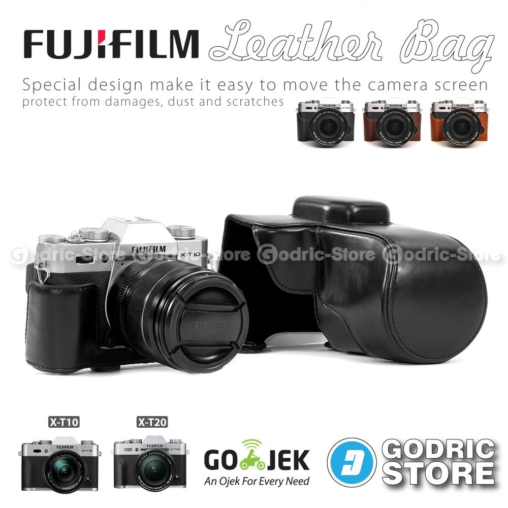 Fujifilm X-T10 / XT10 / X-T20 / XT20 Leather Bag / Case / Tas Kamera