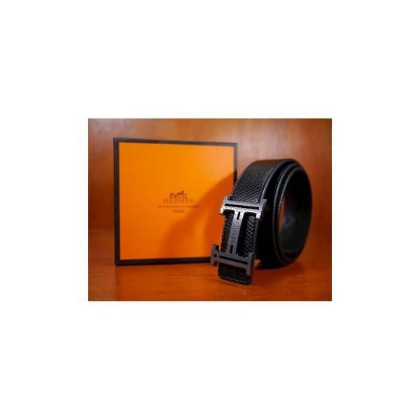 IKAT PINGGANG PRIA IMPORT HERMES CT18# BLACK