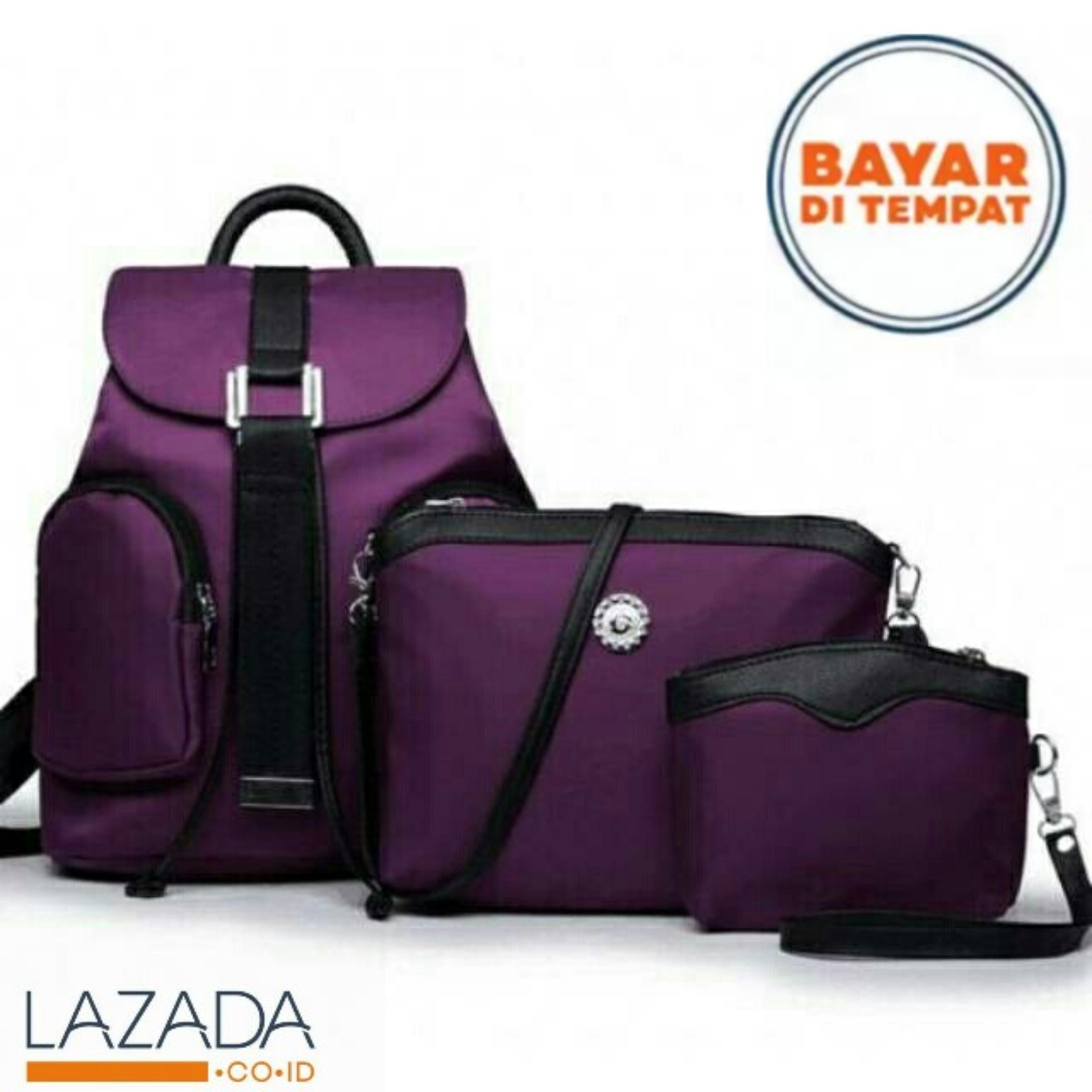 Tas Ransel import batam Wanita Selempang Backpack Fashion Free Dompet YOSH
