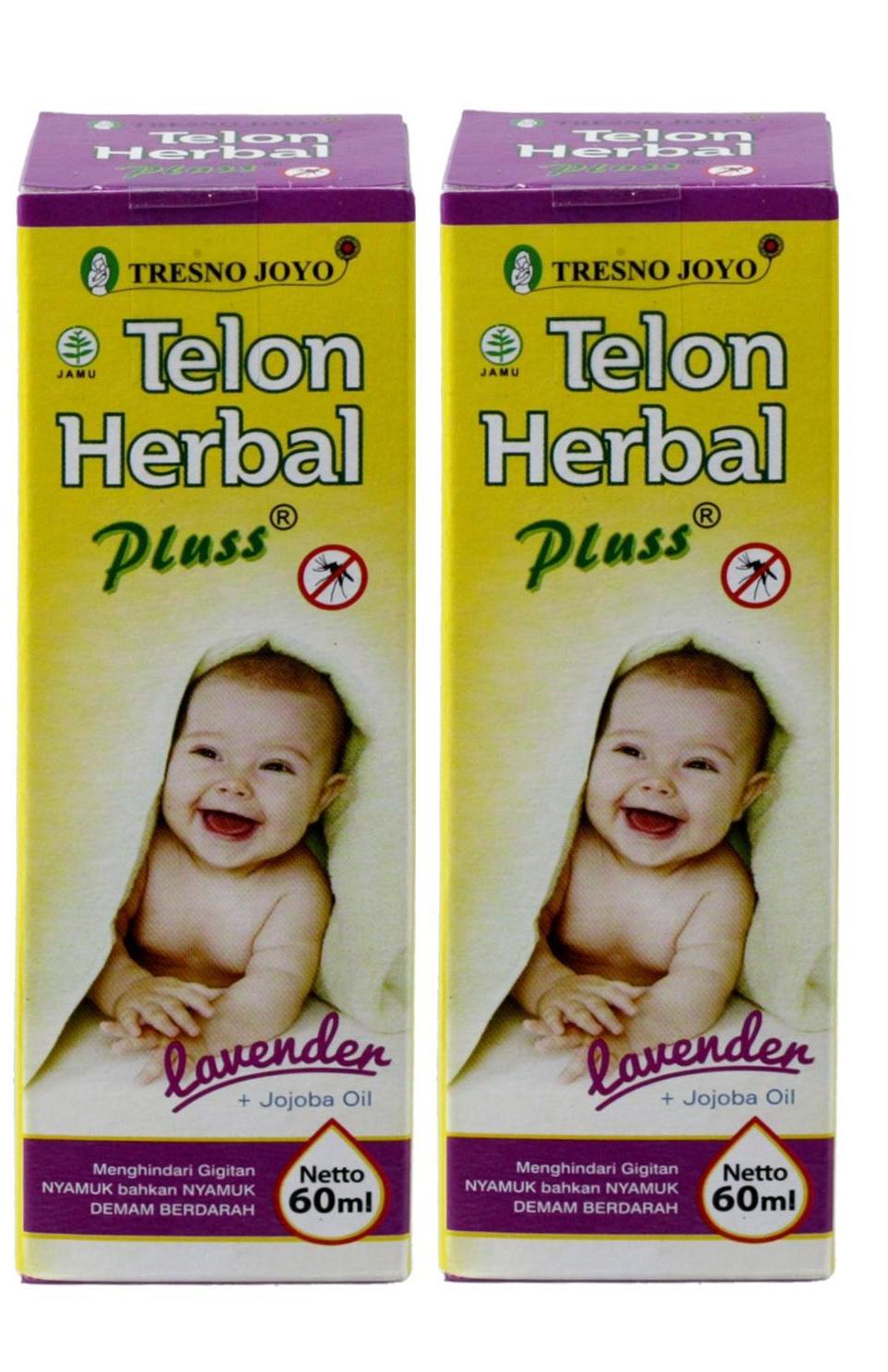 Paket Promo Tresno Joyo Minyak Telon Herbal Pluss Jojoba Oil - Lavender Anti Nyamuk 60ml (isi 2 botol)