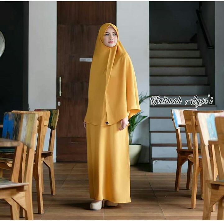Baju Muslim Modern Gamis Fatimah Syar'i Dress Baju Wolfice Baju Terusan Wanita Gamis Casual Baju Panjang Baju Wanita Gamis Syari Baju Muslim Terbaru 2018