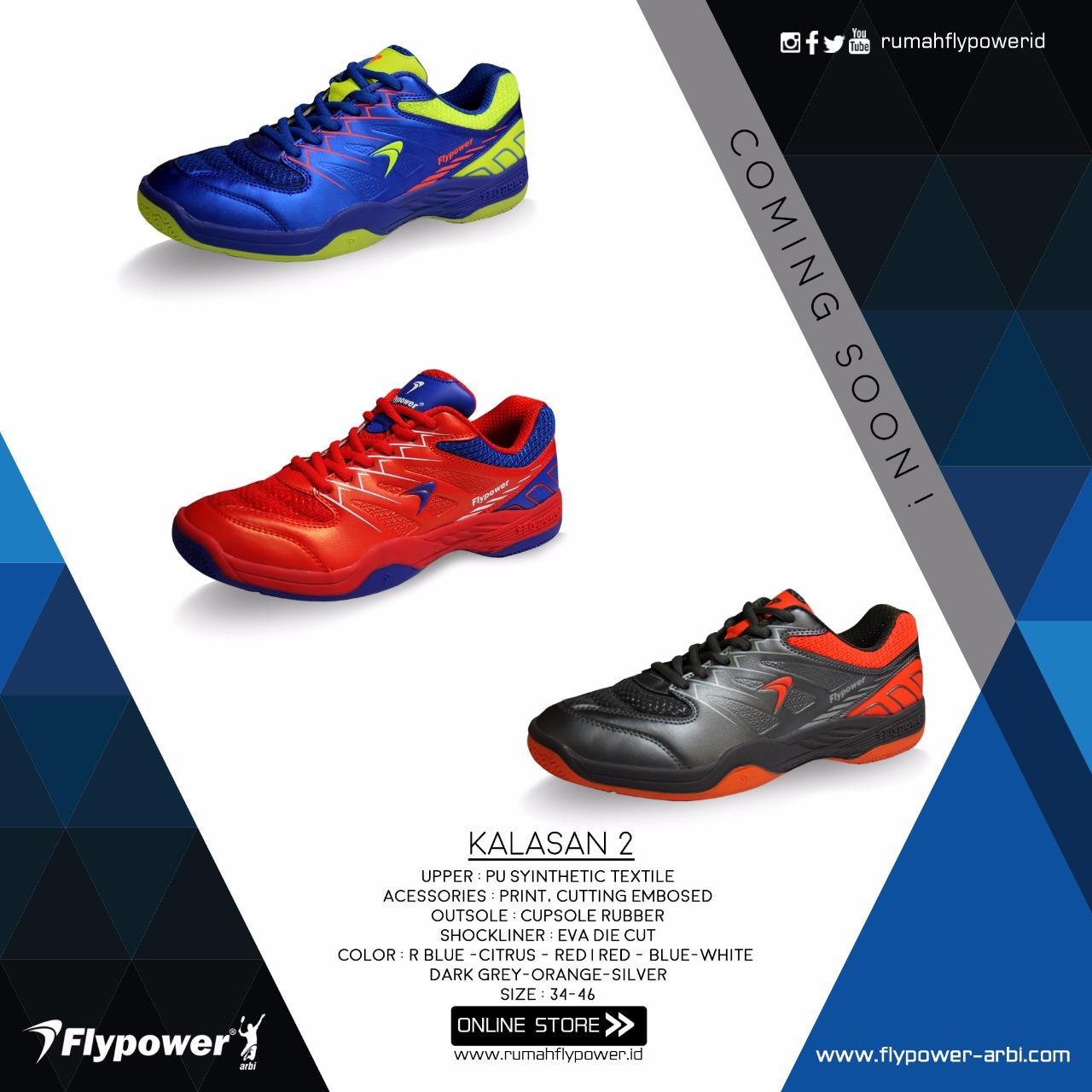 Sepatu Badminton Bulutangkis Flypower Kalasan 2