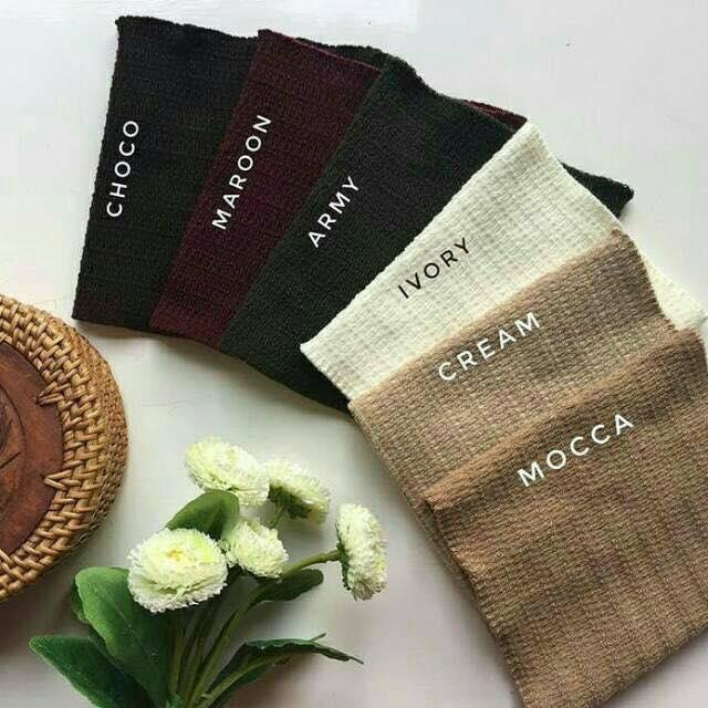 Labelledesign BANDANA RAJUT POLOS UNTUK INNER JILBAB HIJAB MUSLIM CIPUT WANITA