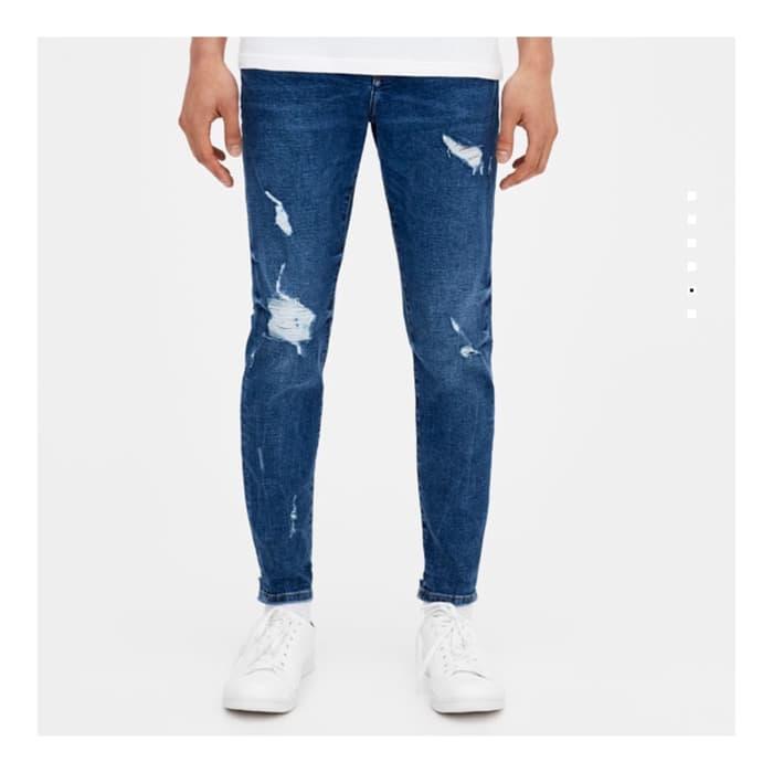 Celana Ripped Jeans PB Original Not Nudie Levis Mexx Lacoste