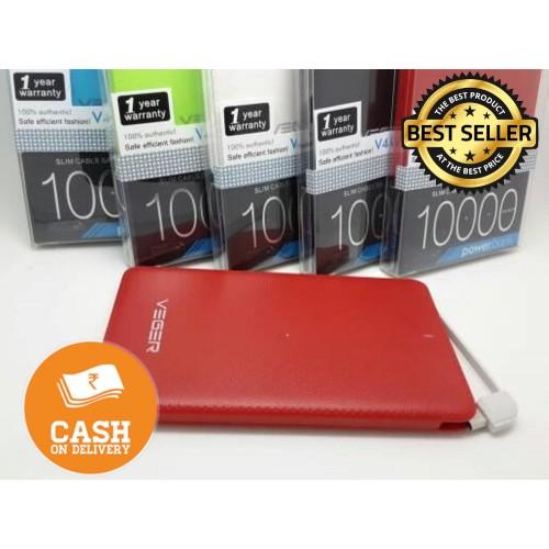 Annis Shop - Powerbank Veger - 10000 mAh Elegant Slim Design Original Real Kapasitas