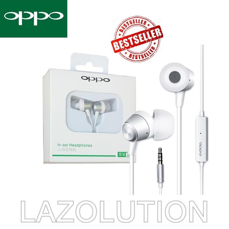 OPPO HANDSFREE MH130 In-ear Headphones Original 100% - putih