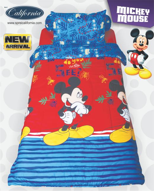 BEDCOVER SET CALIFORNIA MICKEY MOUSE SINGLE 120 No.3 BCS DISNEY MIKI Exclusive