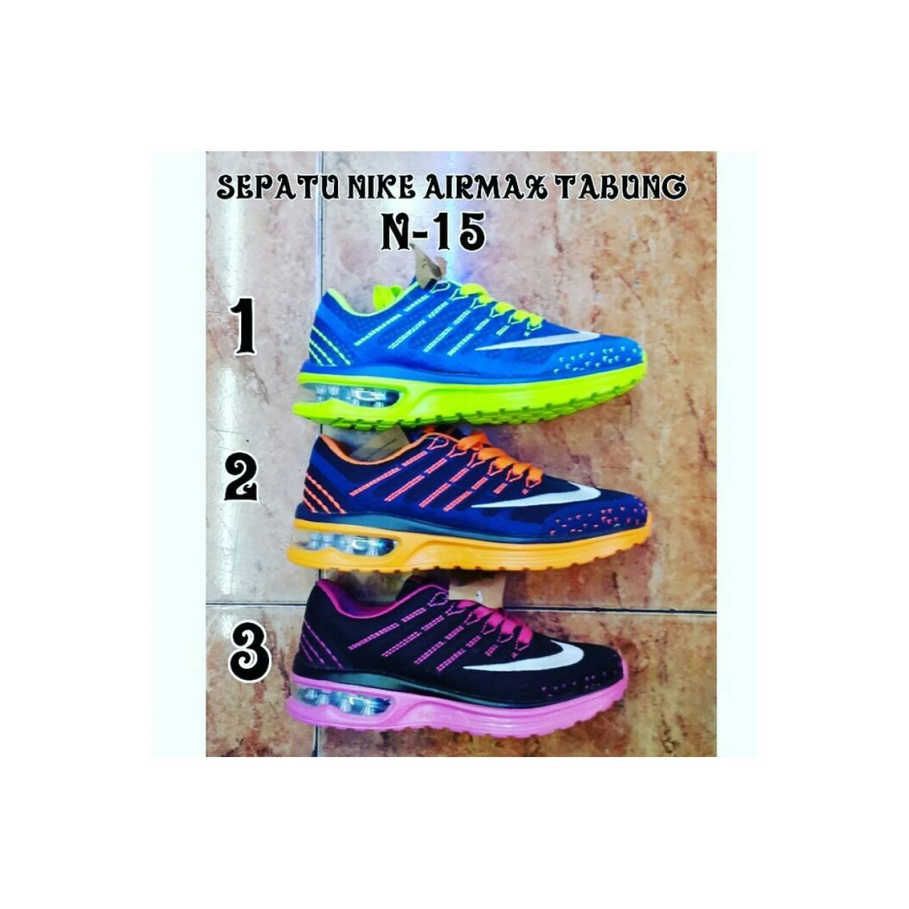 sepatu running wanita nike airmax tabung / volly badminton senam