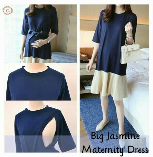 dress hamil.kain bagus.menyusui.baju hamil.busui