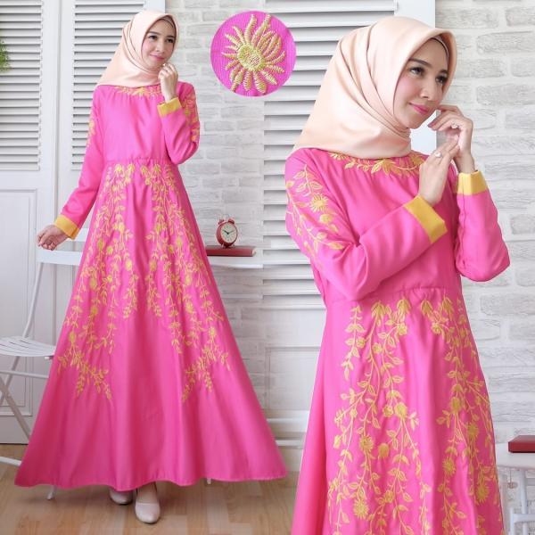 FATIMA MAXI - BAJU MUSLIM MURAH TERBARU 2018 GROSIR GAMIS SYARI PAKAIAN WANITA BUSANA PESTA MODERN BORDIR CELANA SETELAN MAXIDRESS COUPLE KULOT TUNIK ATASAN