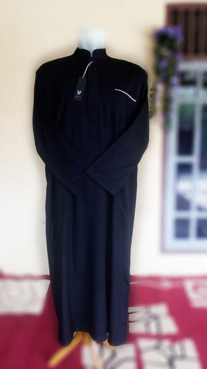 Gamis Jubah Warna Putih Polos dan Hitam Polos