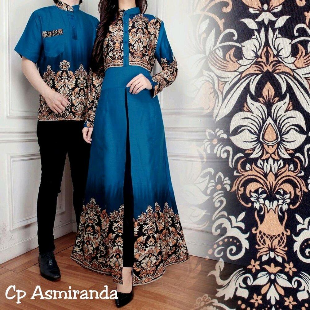 Couple Gamis Asmiranda Plus Kemeja Pria di lapak Toko Kembar Tanah Abang rinymangiwa