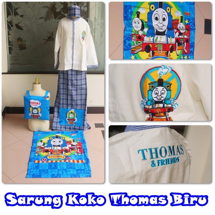 Baju Koko Thomas Biru XL / baju koko / baju koko anak / baju muslim / baju koko karakter / baju koko murah / baju koko keren / baju koko lucu / baju koko berkualitas