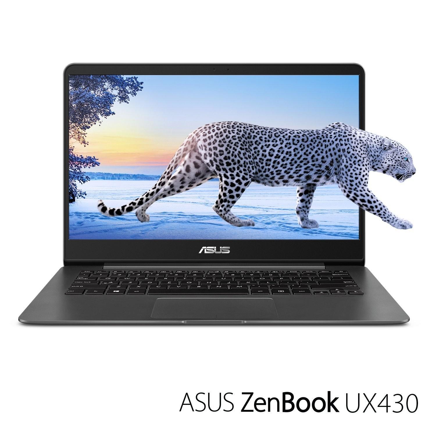 ASUS ZenBook UX430UN - Intel Core i7 8550U-RAM 16GB-512GB SSD-nVidia MX150 2GB-14inch FHD-Windows 10 - Grey