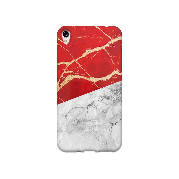 Premium Case Indonesia Red White Marble Flag Asus Zenfone Live ZB501KL Hard Case Cover