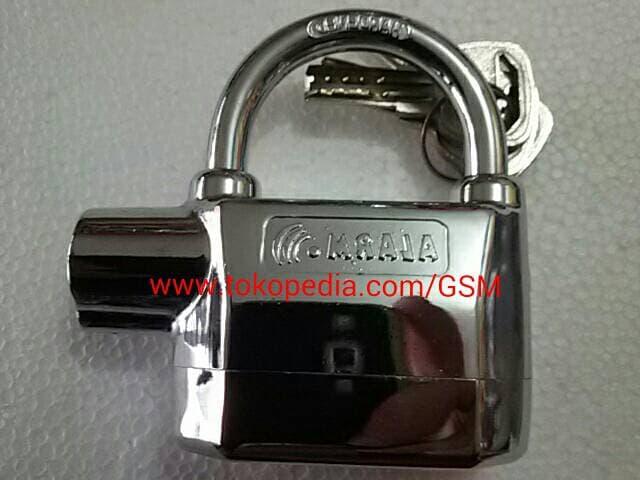 kunci gembok pengaman cakram dan alarm lock motor serbaguna