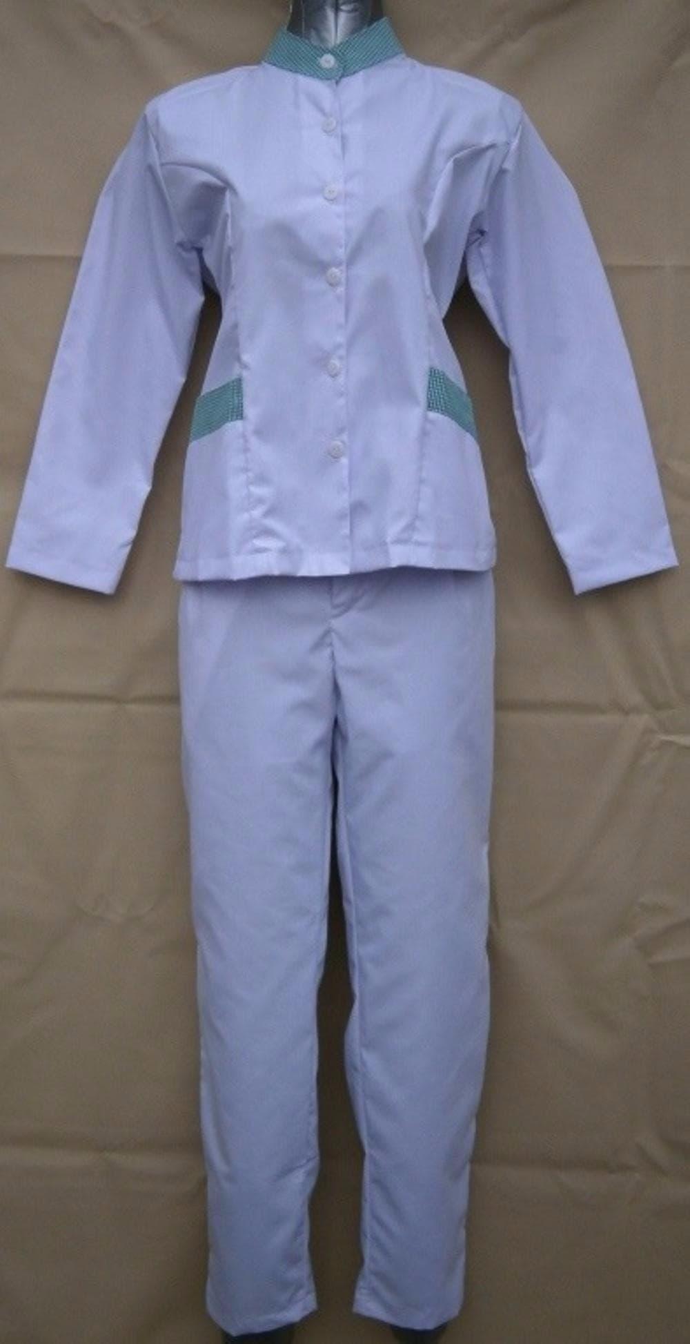 murah Baju Suster Seragam Baby Sitter Muslimah Stelan Celana Panjang