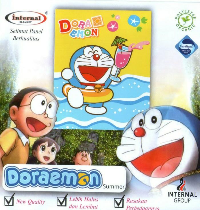 SELIMUT INTERNAL DORAEMON QUEEN 160 No.2 BLANKET DOREMON BERENANG LAUT EXCLUSIVE