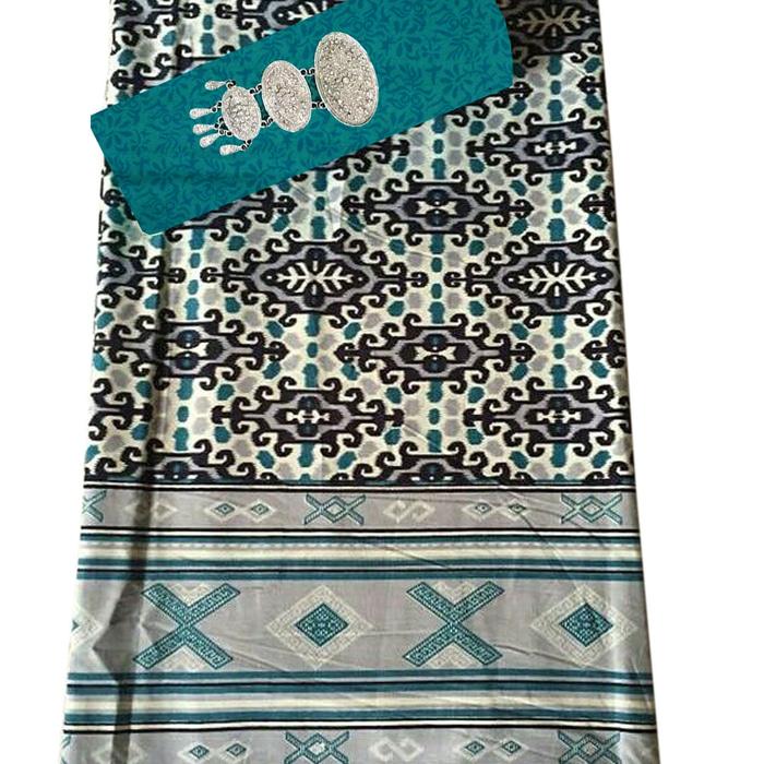 TERLARIS Kain Batik 2 meteran, Kain Embos, Bahan Batik untuk Kemeja,KBKE001-19E PROMO