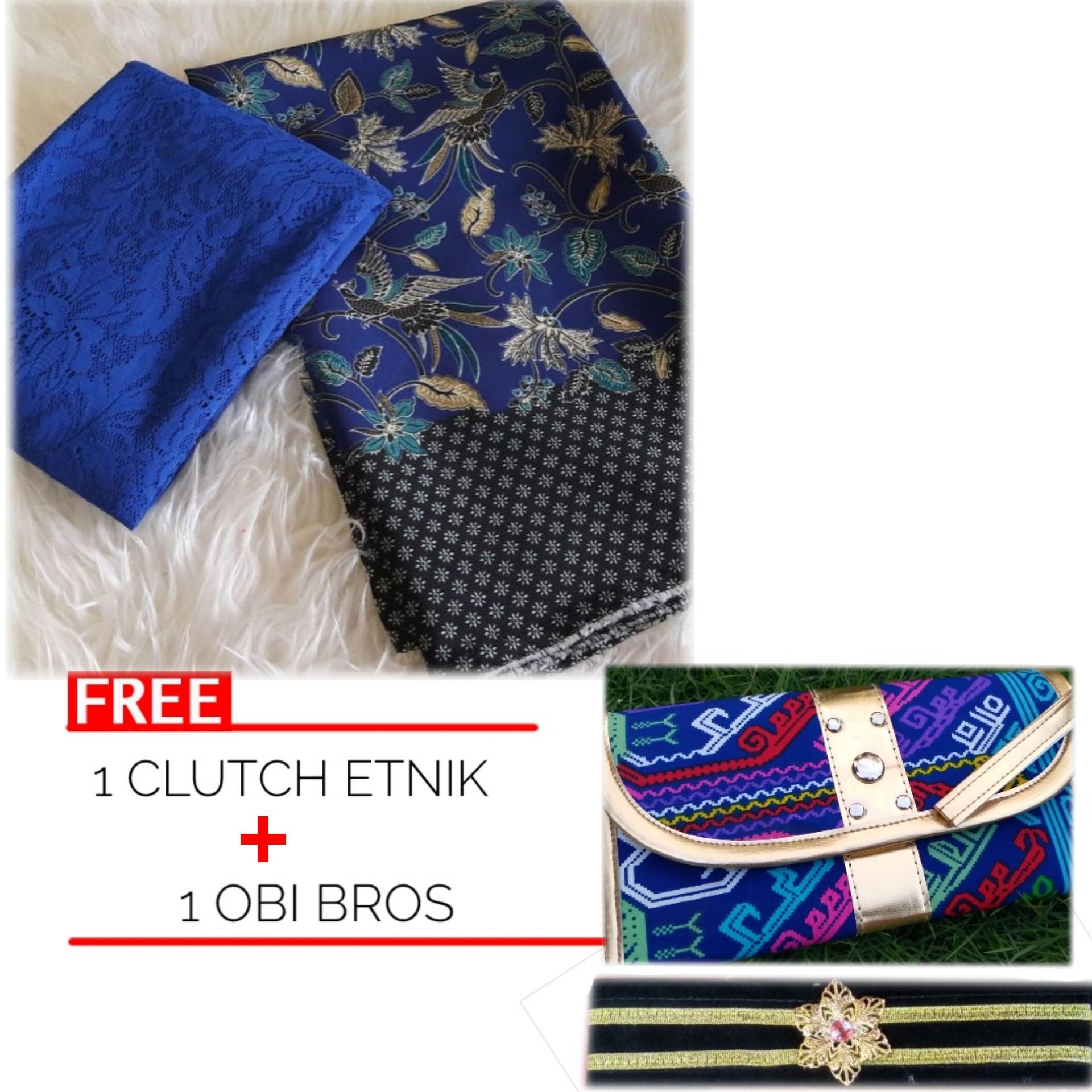 KANAYA- PROMO RAMADHAN setelan kain satin bali dan brokat lembaran bahan kebaya kutubaru kebaya modern kebaya wisuda PROMO FREE GIFT COMBO