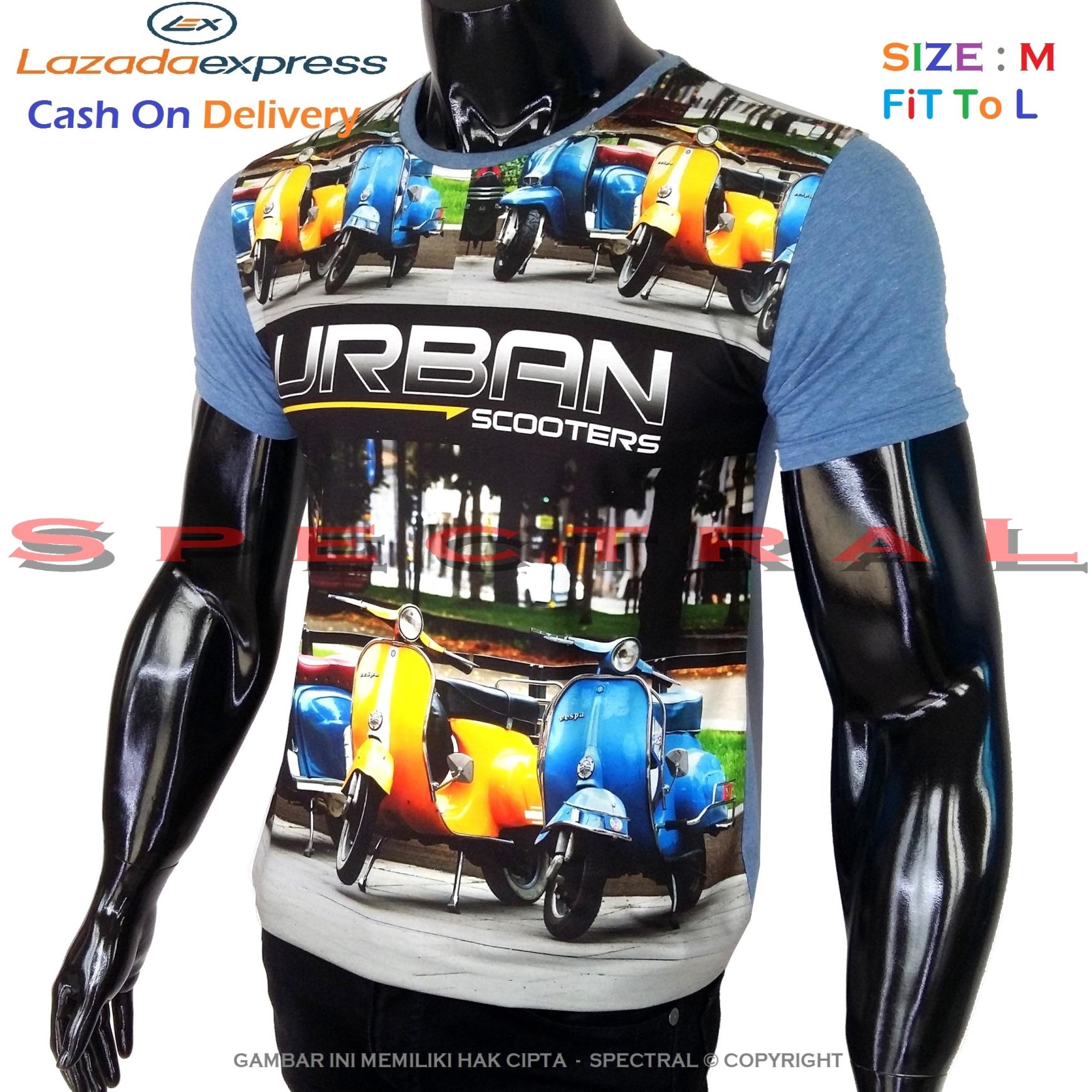 Spectral – 3D SCOOTER HD Printing Size M Fit To L Soft Rayon Viscose Kaos Distro Fashion T-Shirt Atasan Baju Pakaian Polos Pria Wanita Cewe Cowo Lengan Murah Bagus Keren Jaman Kekinian Jakarta Bandung Gambar Terbaru Mobil Sepeda Motor Otomotif Urban Vespa