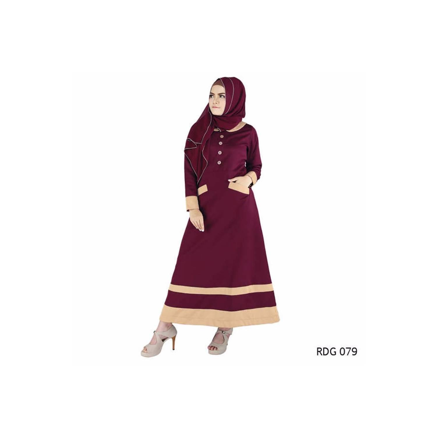 termurah Baju Gamis Wanita Modern Simple Cocok untuk lebaran