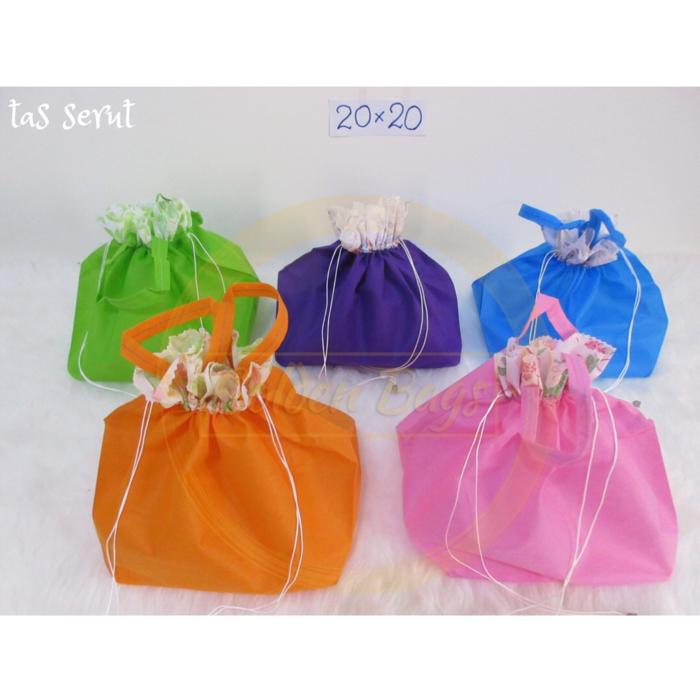 HOT PROMO!!! ( 20x20 ) Tas Serut / Tas Kotak Nasi / Tas Hajatan / Tas Berkat - rX5U6N