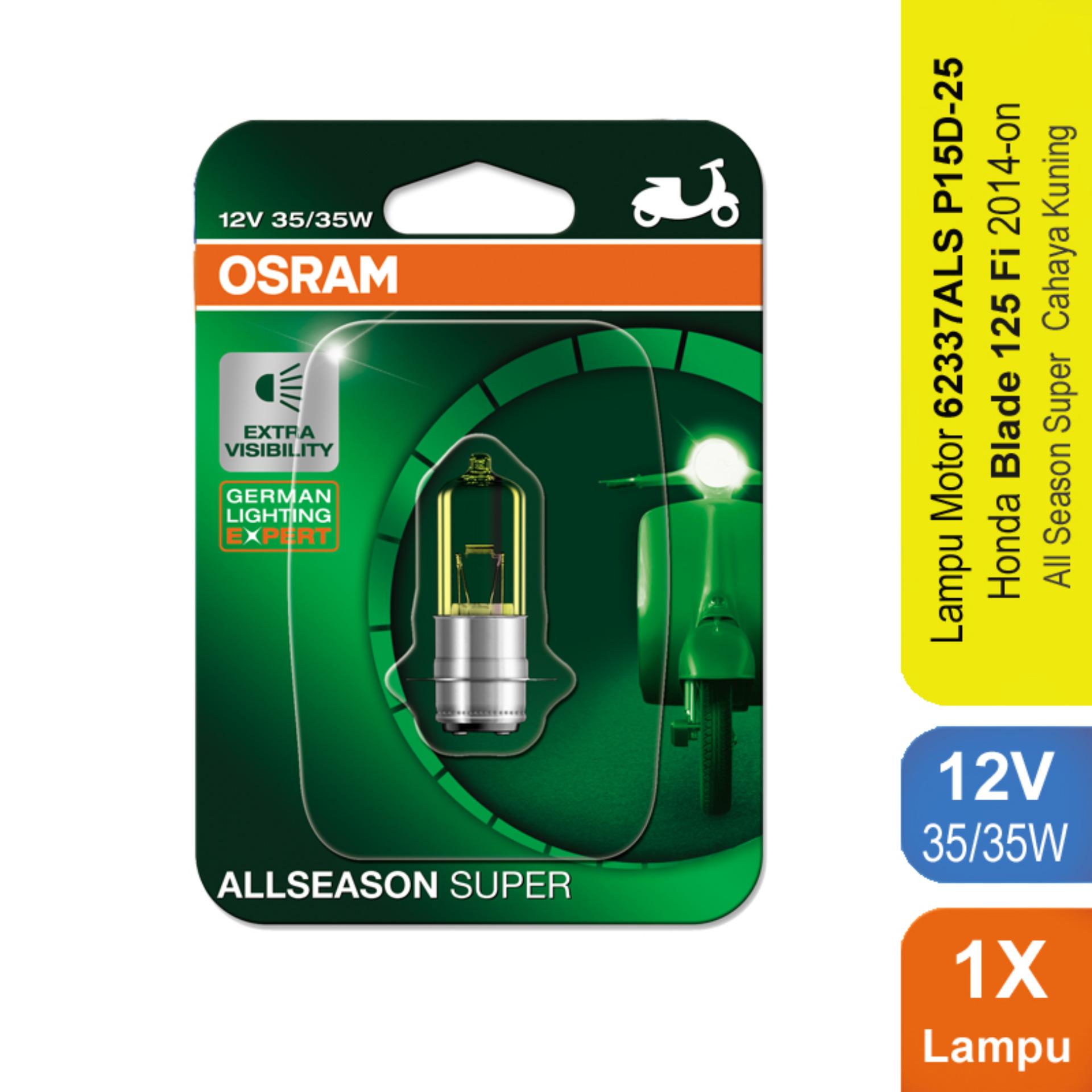 Osram Lampu Depan Motor Honda Blade 125 Fi 2014-on - 62337ALS - All Season Super