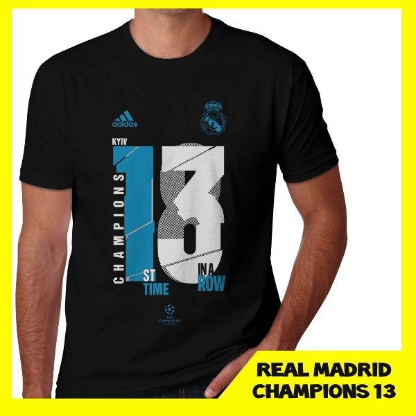 Kaos Real Madrid UEFA UCL Champions Winner 13 2018 La Decimo Tercera