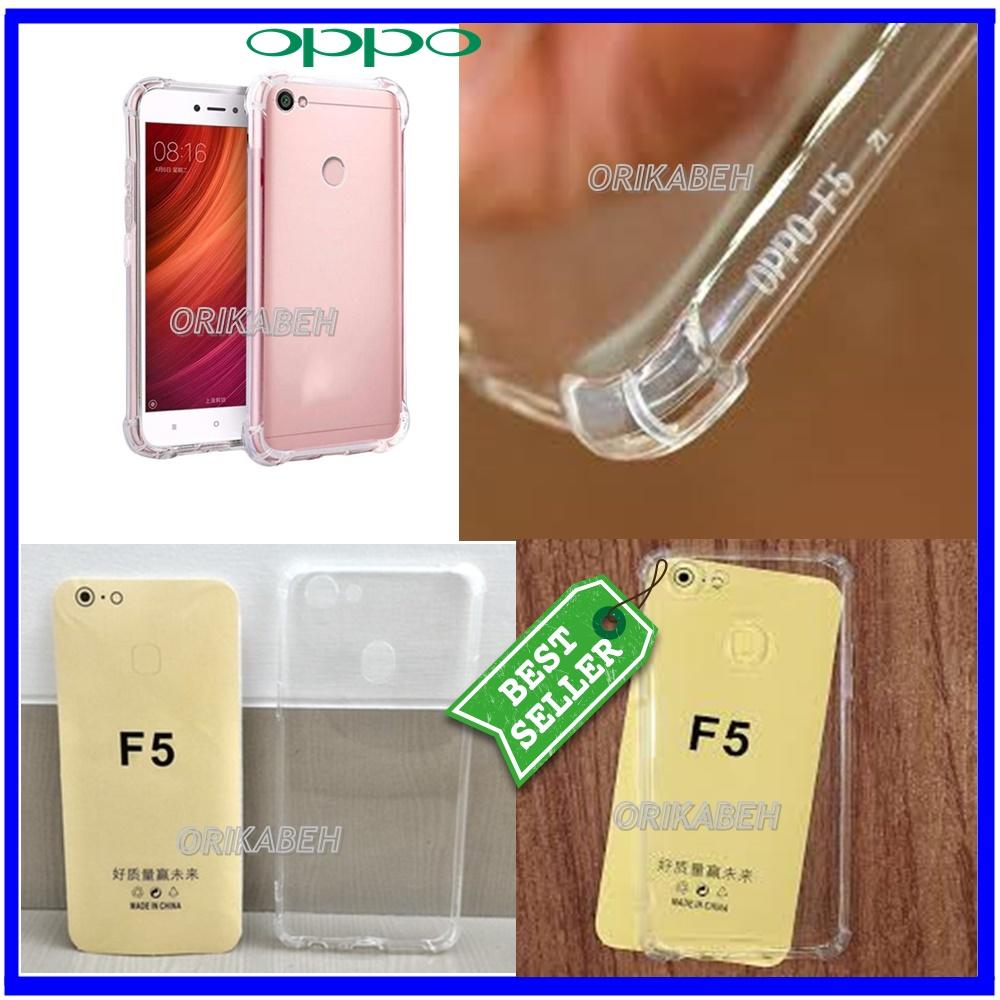 Back Case Soft Jacket / Anti Crack Oppo F5 - Bahan Lebih Bagus ( orikabejh ) ( Bening )