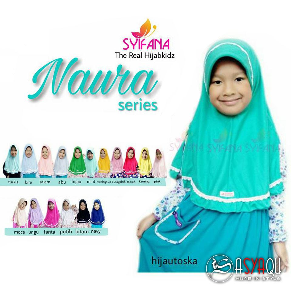 Kerudung Anak Lucu Syifana Naura Series Turkis