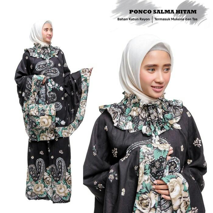 Mukena Ponco Bali dewasa Salma hitam